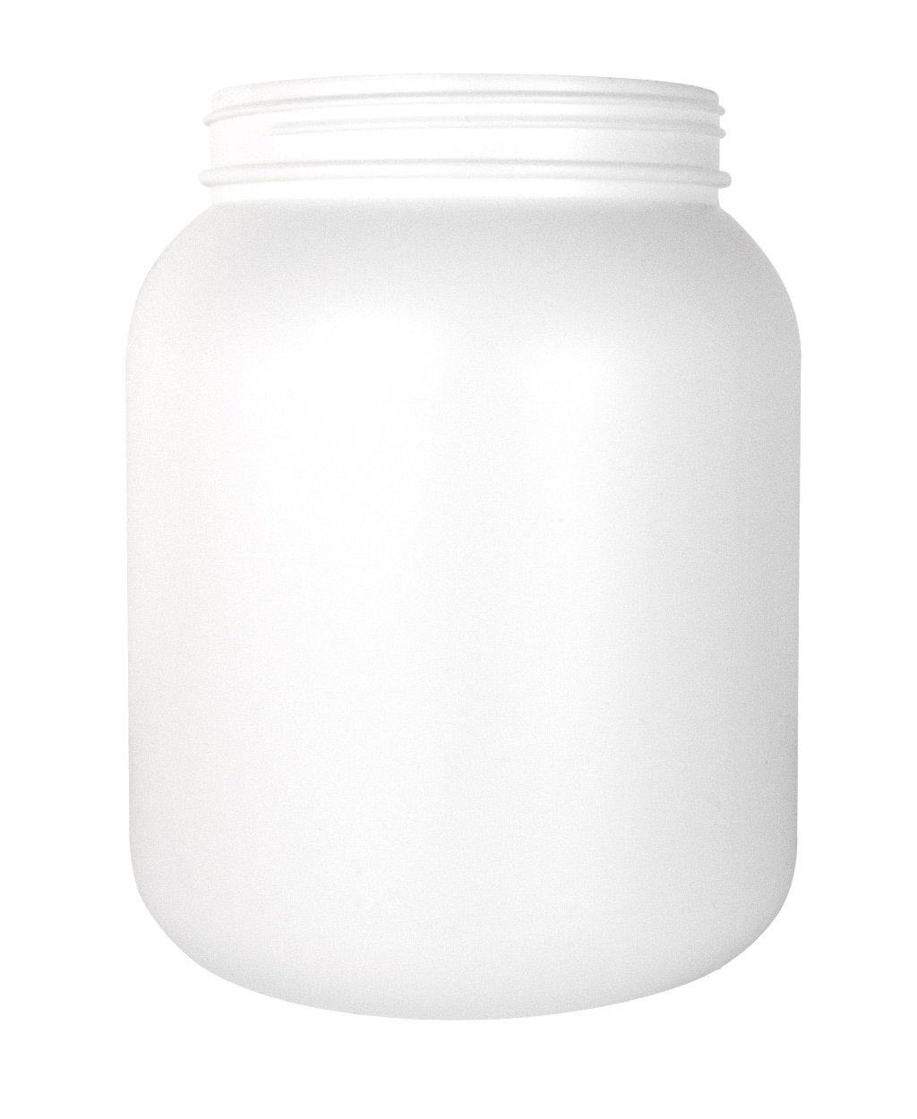 Tarro blanco de HDPE de 3000 ml para nutrición deportiva de marca blanca