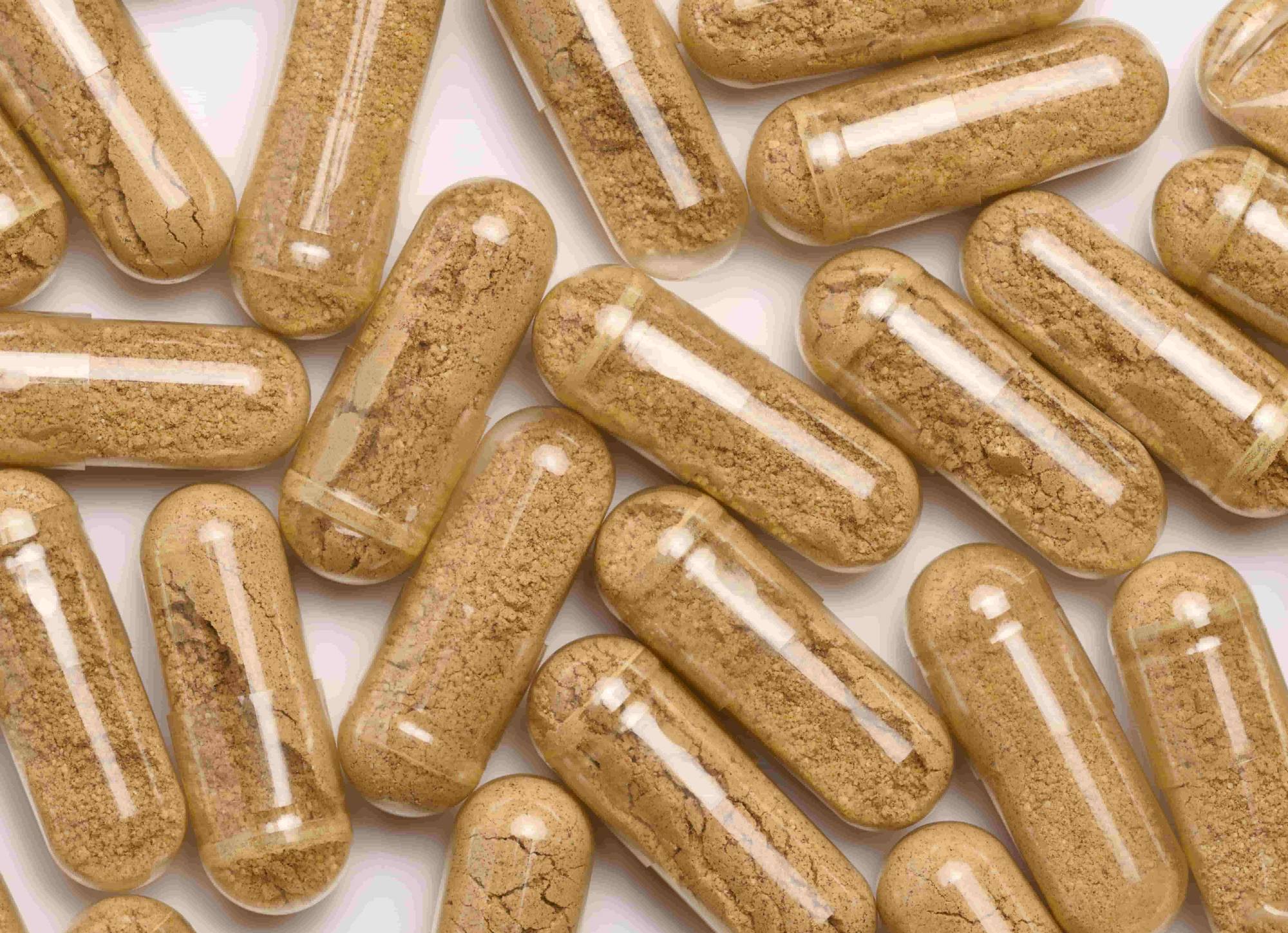 Capsule rigide riempite con polvere di integratore alimentare