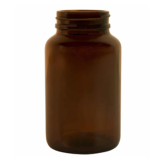 Botella de vidrio ámbar de 200 ml para complementos alimenticios líquidos