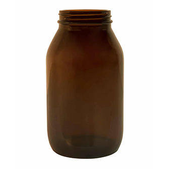 Botella de vidrio ámbar de 500 ml para complementos alimenticios líquidos