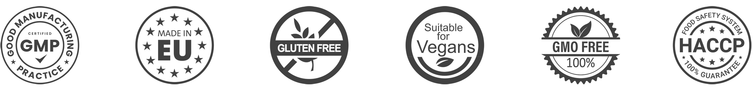 GMP, non-GMO, made in EU, gluten-free, vegan, HACCP — food supplement manufacturing GMP, non-GMO, Made in EU, gluten-free, vegan, HACCP certified food supplement manufacturing
