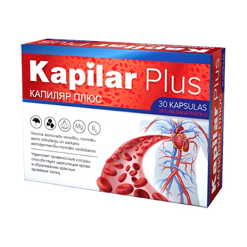 Kapilar Plus – private label supplement packaging example