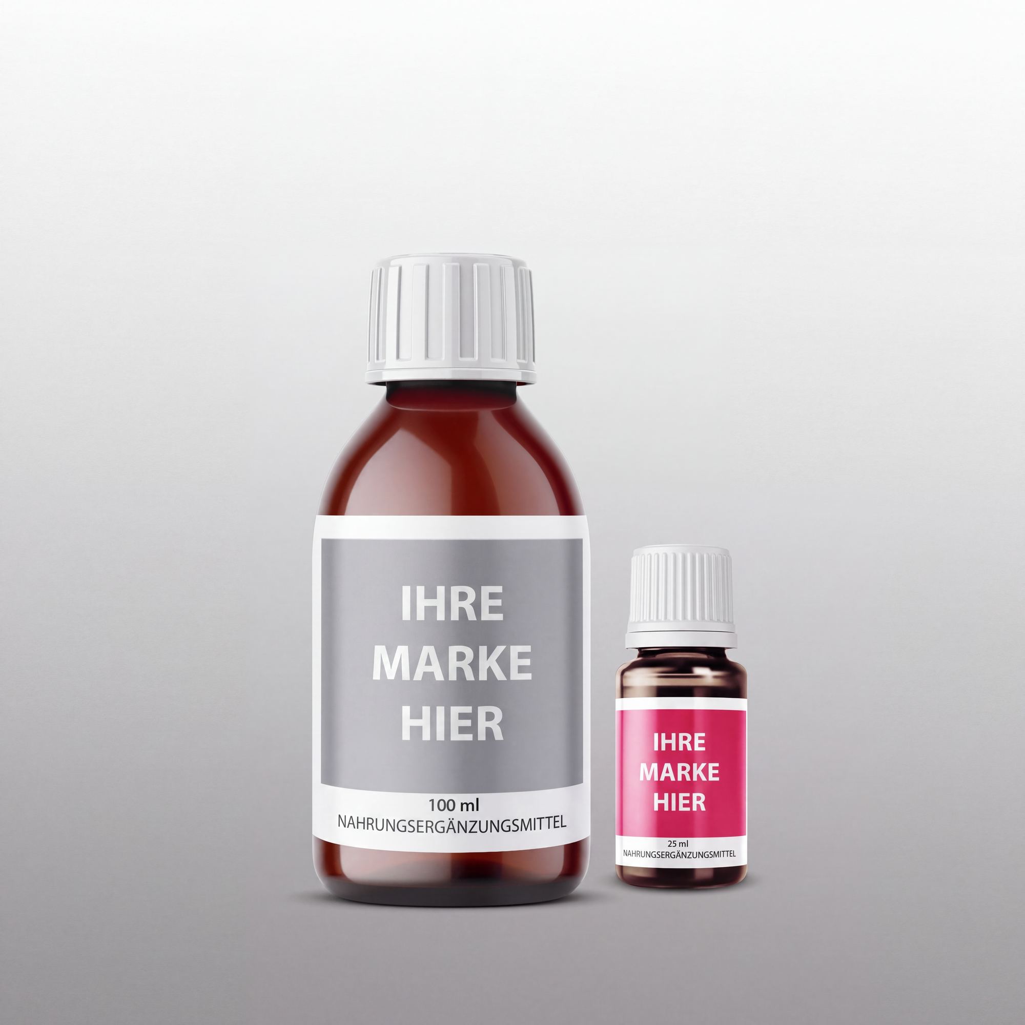 Private Label flüssige Nahrungsergänzungsmittel Private Label flüssige Nahrungsergänzungsmittel — Tropfen, Sirupe und Shots