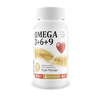 Omega 3-6-9 softgel capsules – private label blister and carton