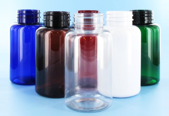 Botellas PET de 200 ml en siete colores para complementos de marca blanca