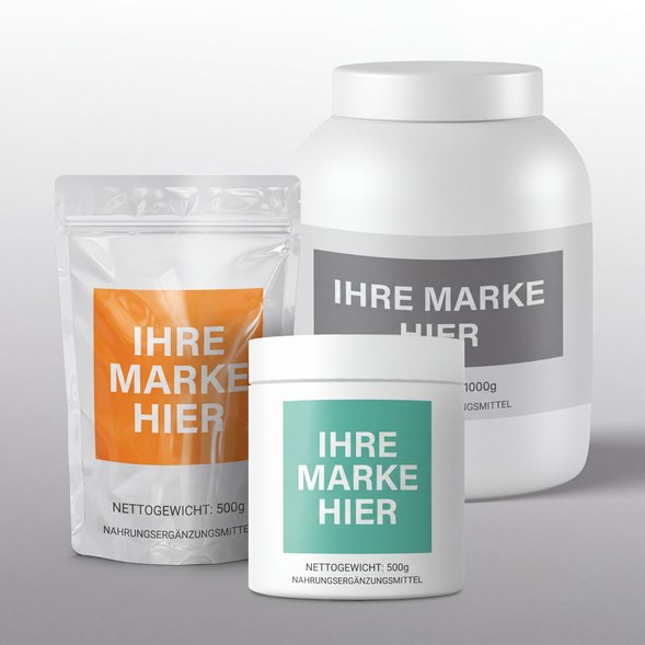 Private Label Sportnahrung-Pulver Private Label Whey-Protein-Pulver im Doypack — Sportnahrung