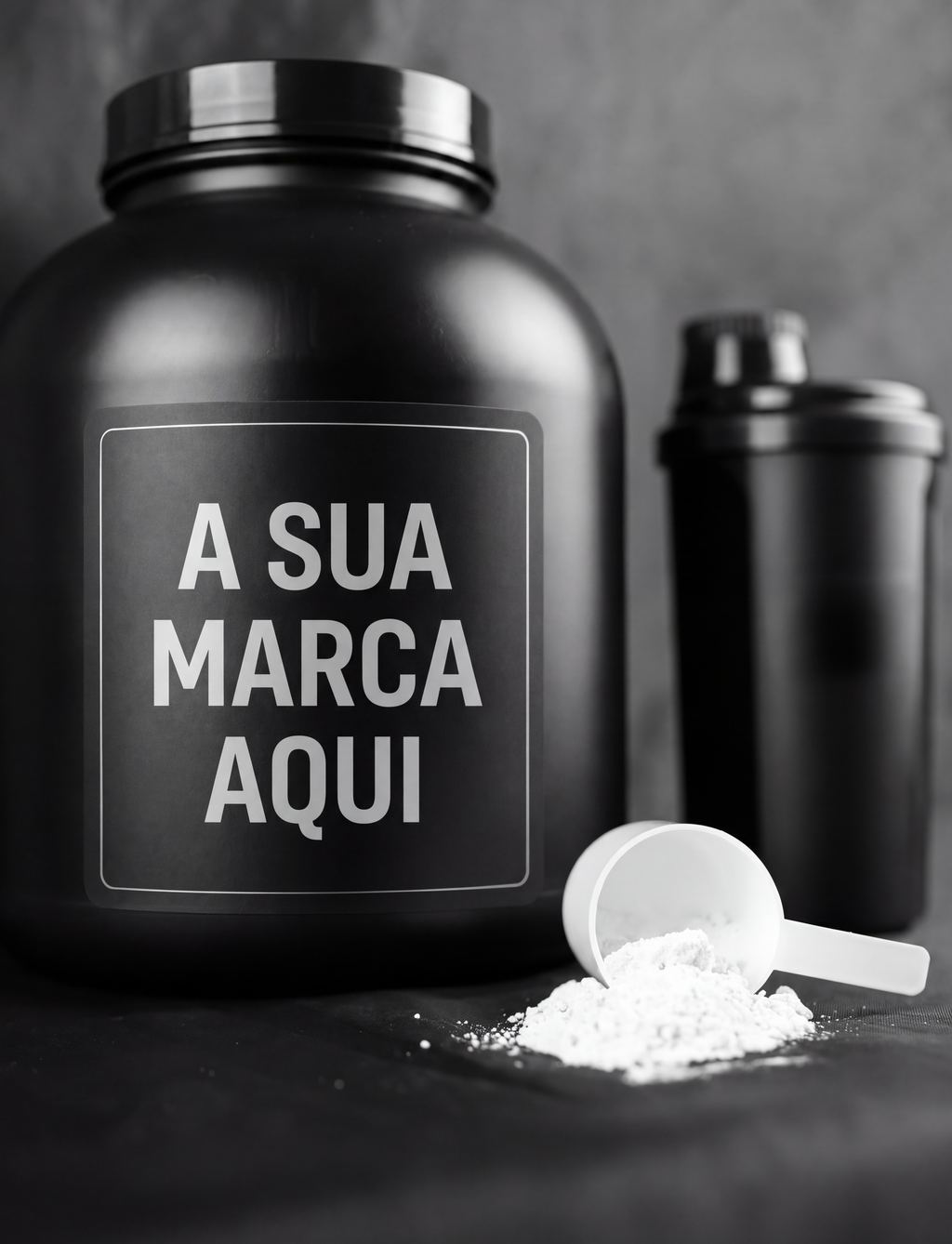 Proteína whey em pó em boião grande de marca própria Boião grande de proteína whey em pó para marca própria